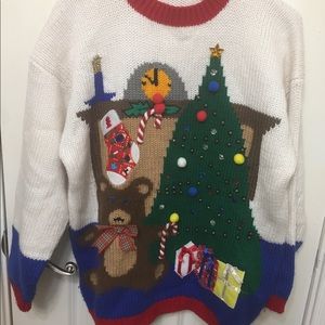 Vintage Ugly Christmas Sweater Holiday Party 3D